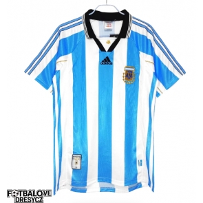 Argentina 1998-1999 Retro Domácí Dres Krátký Rukáv Argentina 1998-1999 Retro Domácí Dres Krátký Rukáv